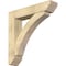 Ekena Millwork Thorton Slat Rough Sawn Bracket w/ Offset Brace, Douglas Fir, 8"W x 38"D x 38"H BKT0806X38X38THR06RDF - alternate 1